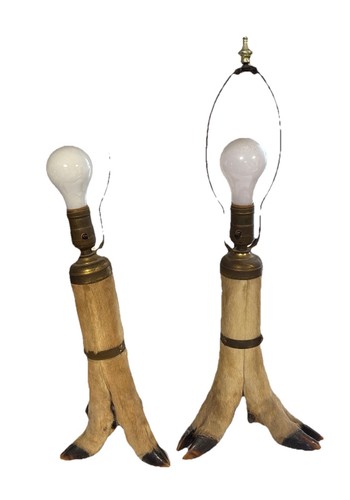 Coppia lampade vintage piede