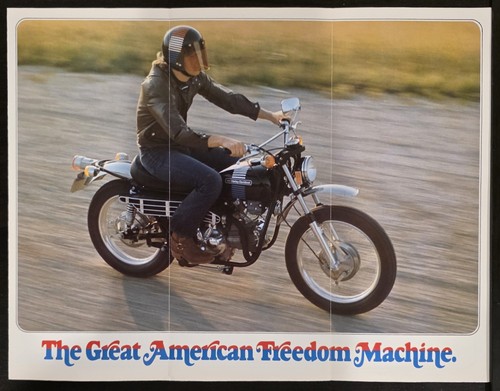 Brochure pieghevole moto