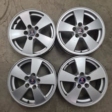 4 cerchi lega saab 9.3 9.5 900 r16 silver lt002359