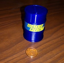 # 1/18 BIDONE CARBURANTE 200 l OLIO FIAT x DIORAMA ASSISTENZA RALLY o GARAGE #