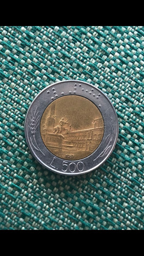 Moneta 500 lire bimetallica - 500,