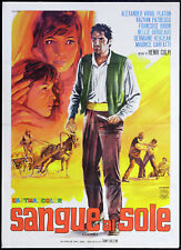 CINEMA-manifesto SANGUE AL SOLE patresco, brion; COLPI