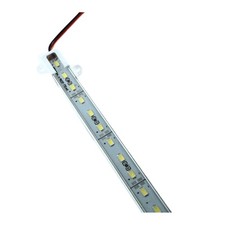 STRISCIA LED PROFILO BARRA ALLUMINIO IMPERMEABILE IP67 1 METRO 72 LED 5630 18w