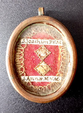 RELIQUIA ANTICA SAN GIOACCHINO PADRE VERGINE MARIA E SANT ANNA MADRE B.V.M.