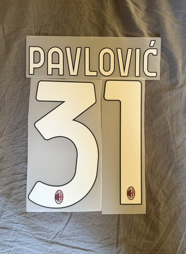 Milan kit nome numero - nome,