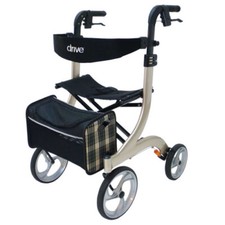 Drive Medical Deambulatore NITRO Deambulatore Deambulatore Leggero Pieghevole con Schienale 