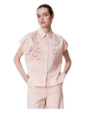 Camicia manica corta da Donna Twin Set Taglia 40 Colore Rosa cipria