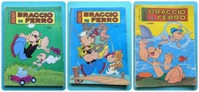 Lotto 3 Fumetti Braccio Di Ferro Gigante N. 16 + 18 + 38 Bianconi Metro Vintage