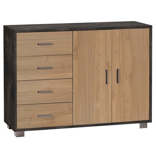 Mobile nero noce credenza - noce,