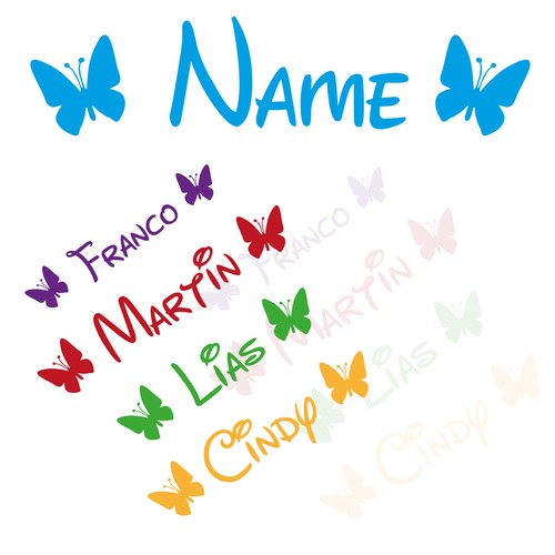 Adesivo nome 2 - nome,