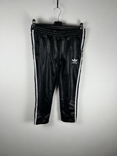Adidas Pantaloni Lucidi Women Bianco Nero Taglia S Donna Trousers Sweatpants