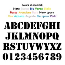 Lettera STENCIL MILITARE h6cm