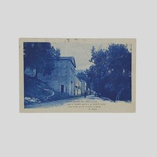 Cartolina d'epoca con versi