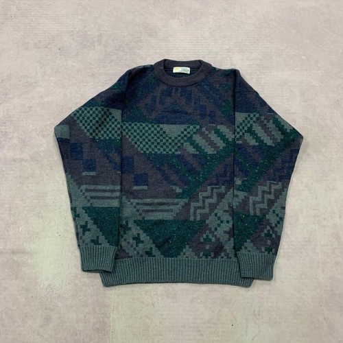Vintage abstract knitted