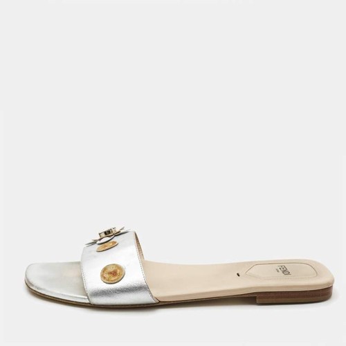 Fendi silver leather - fendi,