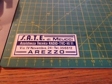 ADESIVO VINTAGE STICKER KLEBER RADIO TVC HI FI AREZZO 