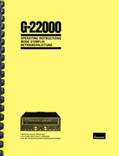 Sansui G-22000 MANUALE D'USO e