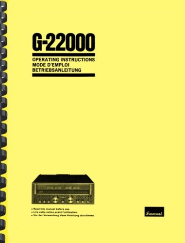 Sansui 22000 manuale uso - sansui, e