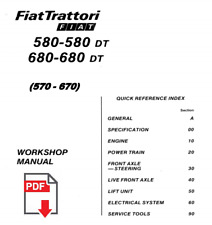 FIAT 580 680 DT Workshop