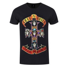 T-shirt nera da uomo Guns N Roses con licenza ufficiale Appetite for Destruction