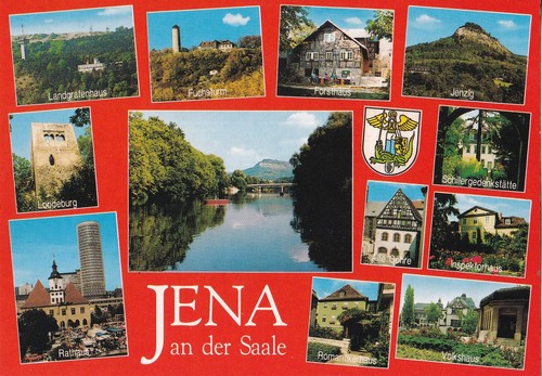 Cartolina jena an der - cartolina,