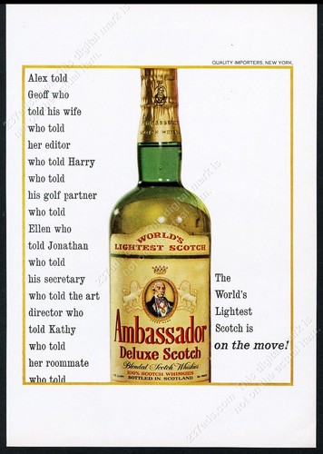 1964 ambasciatore scotch - ambasciatore,
