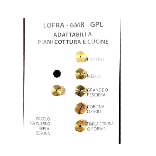 Serie ugelli piano cottura