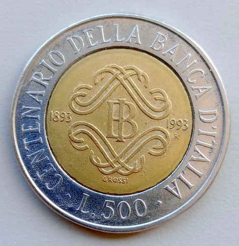 Moneta italia 500 - moneta,