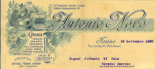 Lettera int. ANTONIO NOVO Cinghie inglesi, Elevatori. Torino 1909