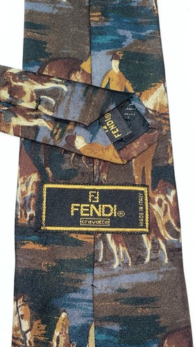 Cravatta fendi 100 seta - fendi, 100%