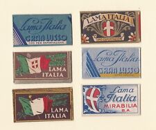 Lotto 6 lamette da barba LAMA ITALIA vario tipo