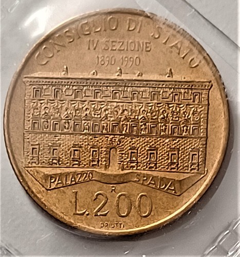 Moneta italia 200 lire del - moneta,