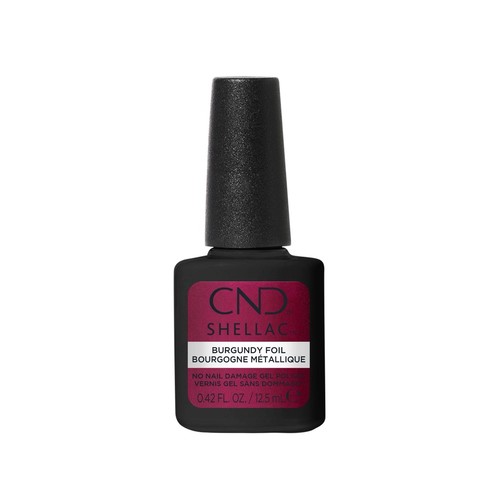 Cnd shellac burgundy foil - cnd,