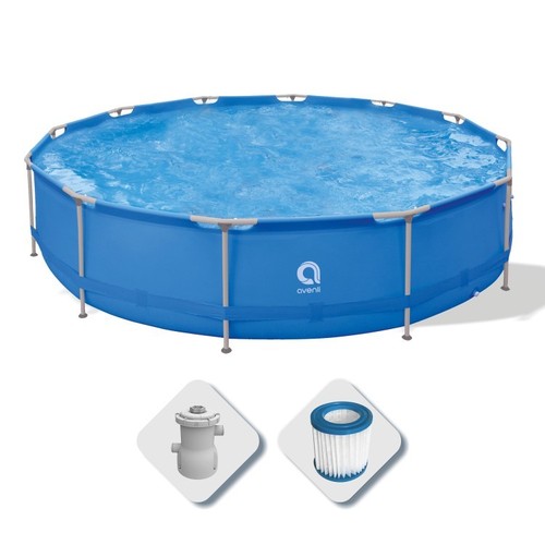 Piscina fuoriterra rotonda - fuoriterra, con