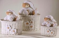 Nanan Scatole Ovali Porta Oggetti Tato Panna