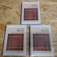 MANUALI HP 41CX OWNER'S MANUAL VOLUME 1 E 2 RISTAMPA COLORI INGLESE DUE PARTI 