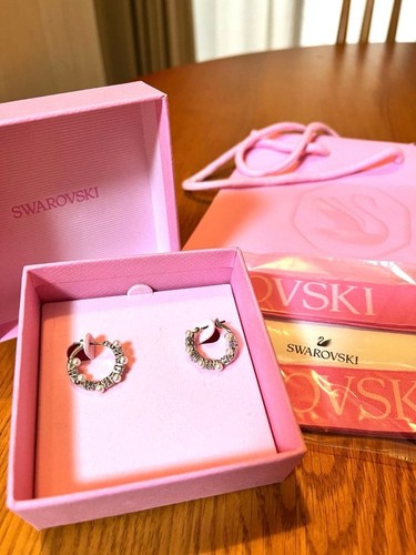 Swarovski matrix hoop earrings - swarovski,