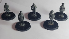 5 statuine romane in metallo