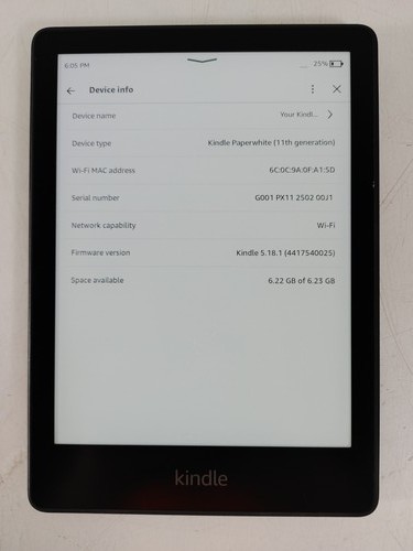 Amazon kindle paperwhite - kindle, 11a