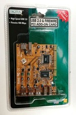 SCHEDA INTERFACCIA USB 2.0 & FIREWIRE - NUOVO SCATOLATO