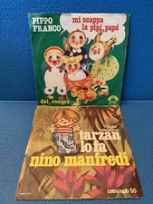 lotto 2 dischi 45 Giri Nino Manfredi E Pippo Franco