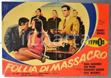 1967 HYPNOS - FOLLIA DI MASSACRO Robert WOODS Rada RASSIMOV Fotobusta 66x46 cm