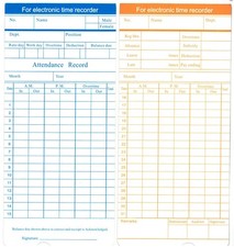 CONFEZIONE CARTELLINI BIQUINDICINALI IN INGLESE PER TIMBRACARTELLINI