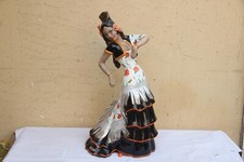 ANTICA STATUA IN CERAMICA CIA MANNA "FIOR DI SPAGNA" DIFETTI DA RESTAURARE