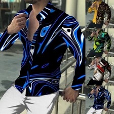 Camicia uomo casual stampa