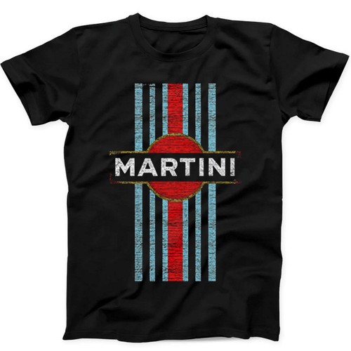 Shirt nera retrò martini - nera,