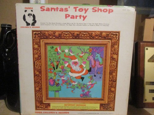 Santa toy shop party - santa, party/panda
