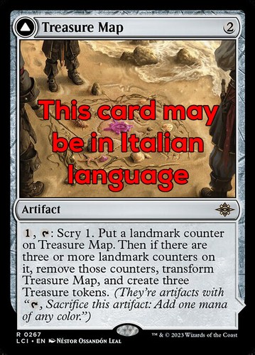 Mtg treasure map foil exc - treasure,