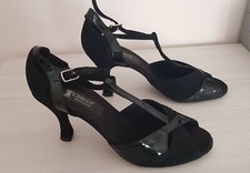 Scarpa da ballo TANGO SALSA donna N.41 tacco 8  Vera Pelle Iindossate 2 volte
