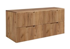 Armadio Armadietto Bagno Lavandino Lavabo Mobile Doppio 160 cm VENA Marrone